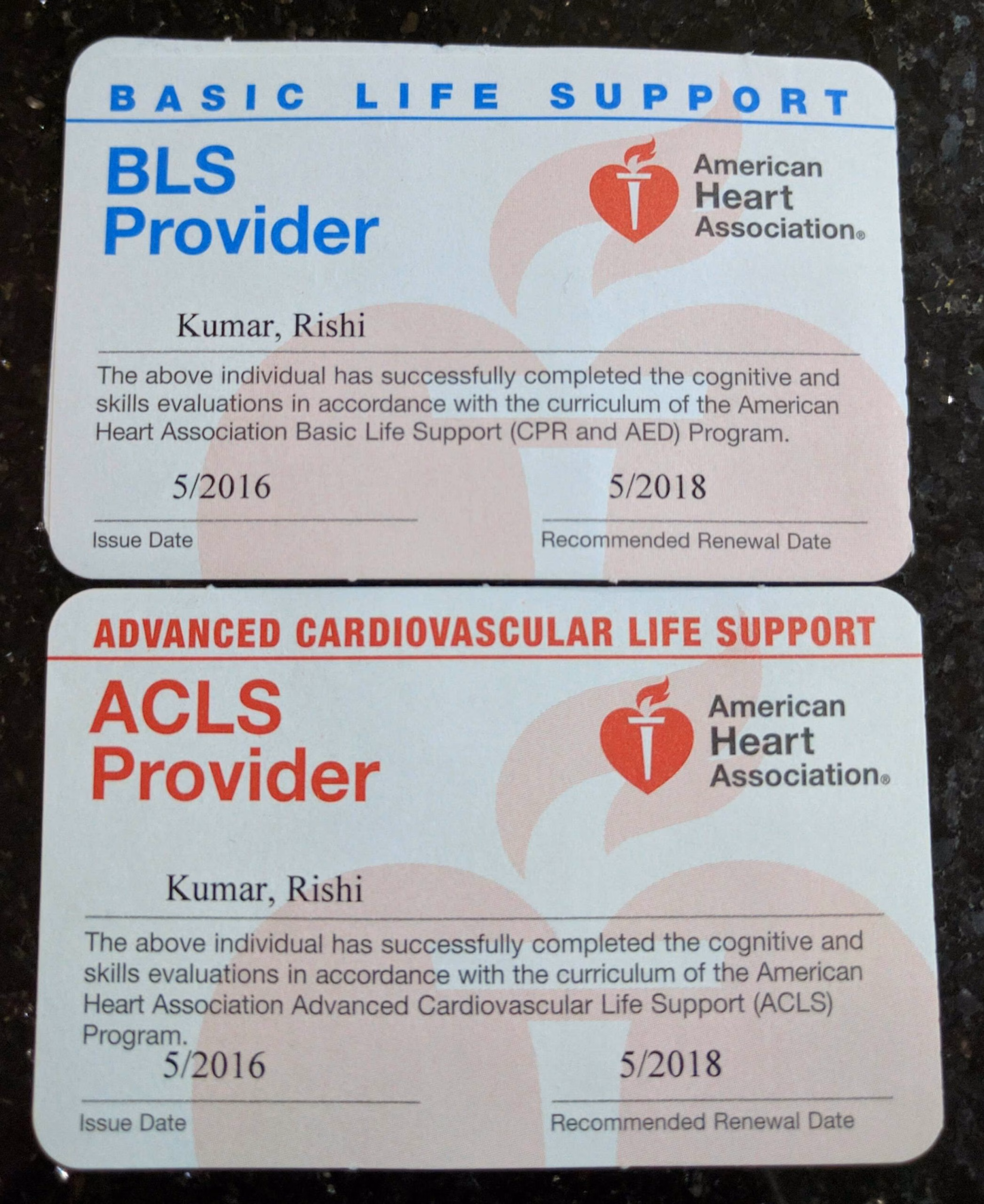 ACLS/BLS Recertification 2016