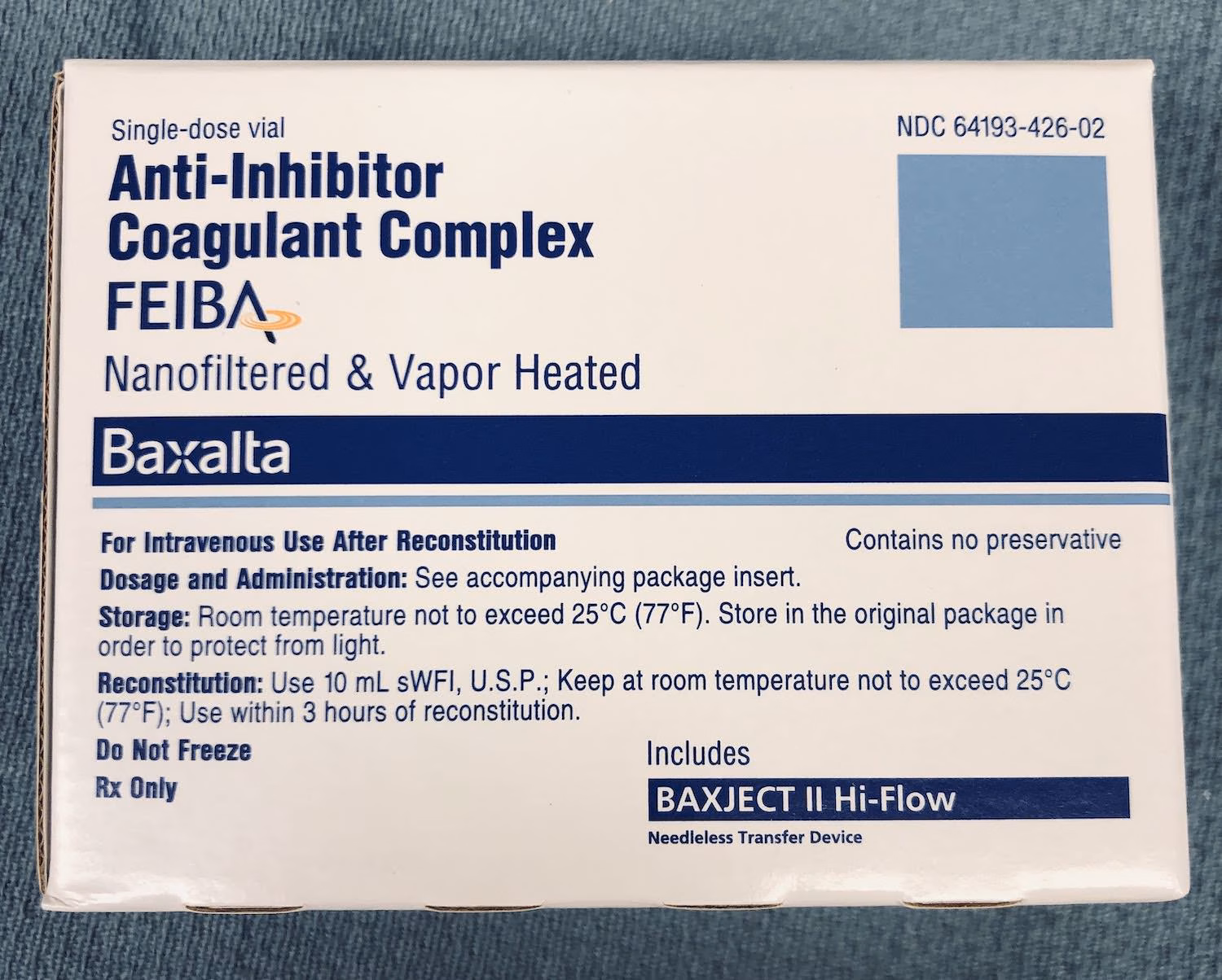 Factor Eight Inhibitor Bypass Agent (FEIBA)