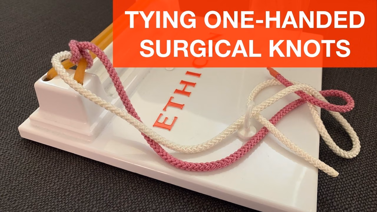 Tying One-Handed Surgical Knots