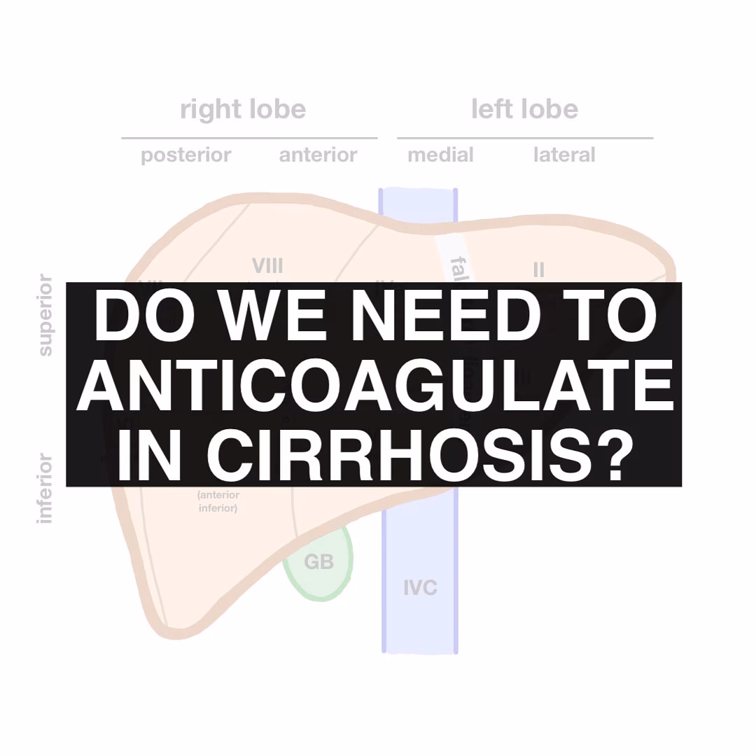 Anticoagulation In Cirrhosis