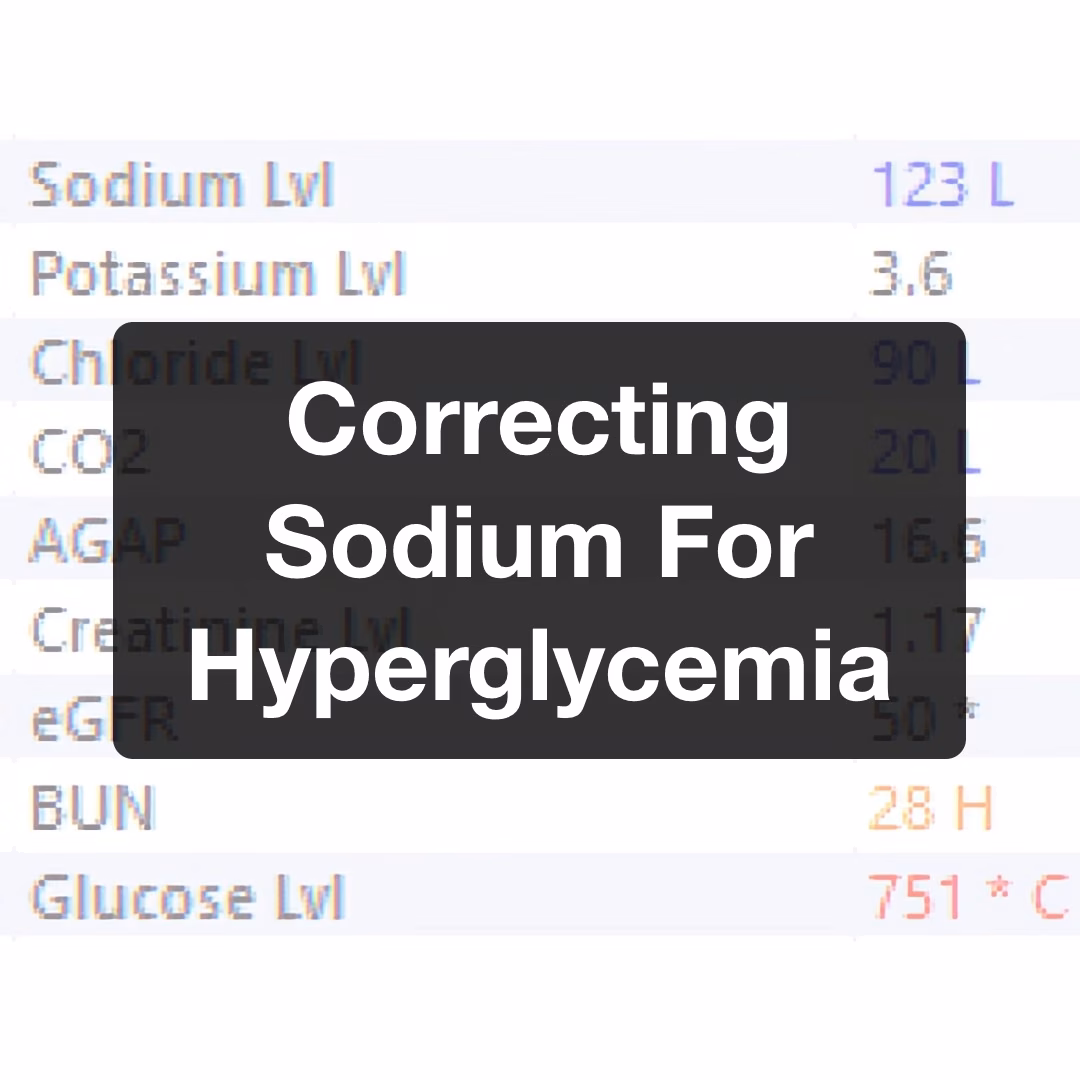 Hyponatremia Correction For Hyperglycemia